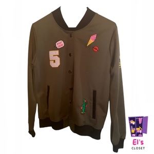 Ardene Green Bomber Jacket Size M